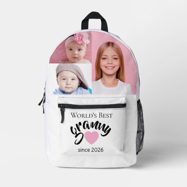 Worlds Best Granny Since Year 3 Photo Cute  Printed Backpack (Front)
