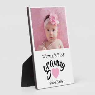Worlds Best Granny Since Year Photo Cute Plaque