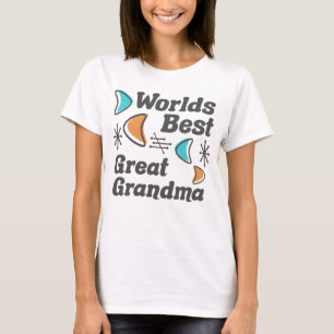 Worlds Best Great Grandma Retro T-Shirt