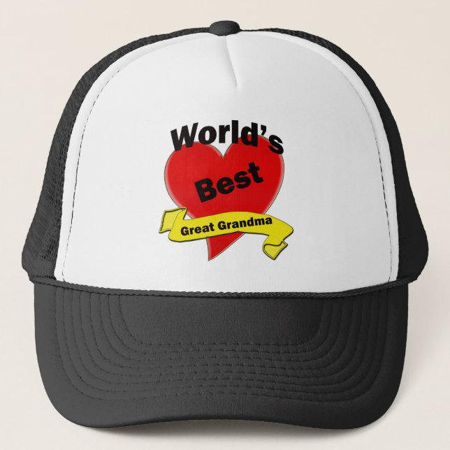 World's Best Great Grandma Trucker Hat (Front)