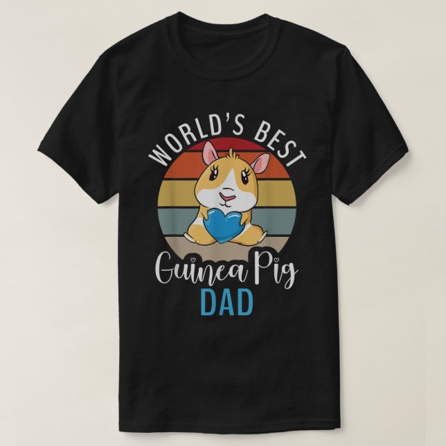 Worlds best Guinea Pig Dad  T-Shirt (Design Front)