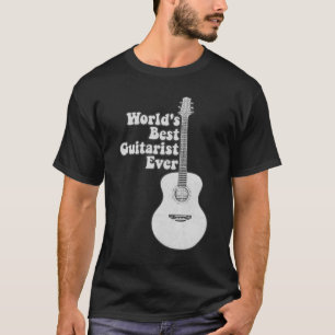 World's best guitarist ever. black and white T-Shirt