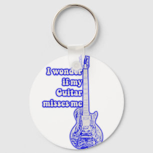 World's best guitarist ever. vintage blue key ring