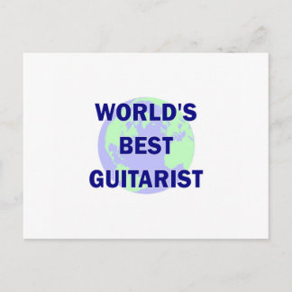 World's Best Guitarist Postcard