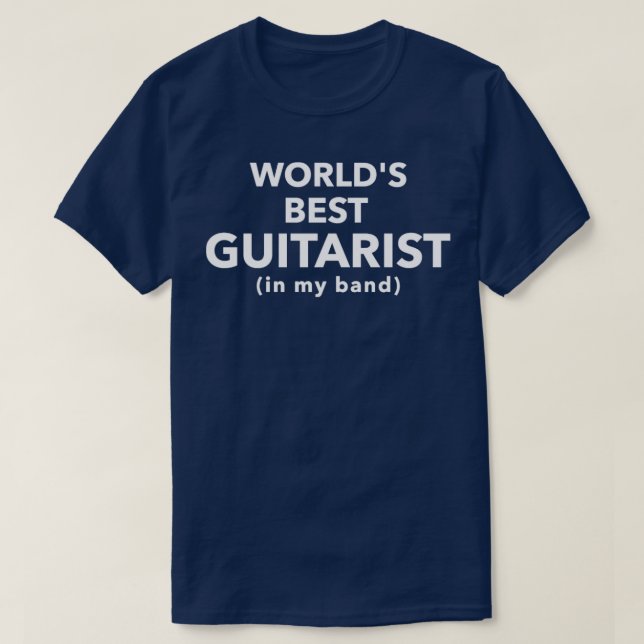 Worlds Best Guitarist T-Shirt (Design Front)