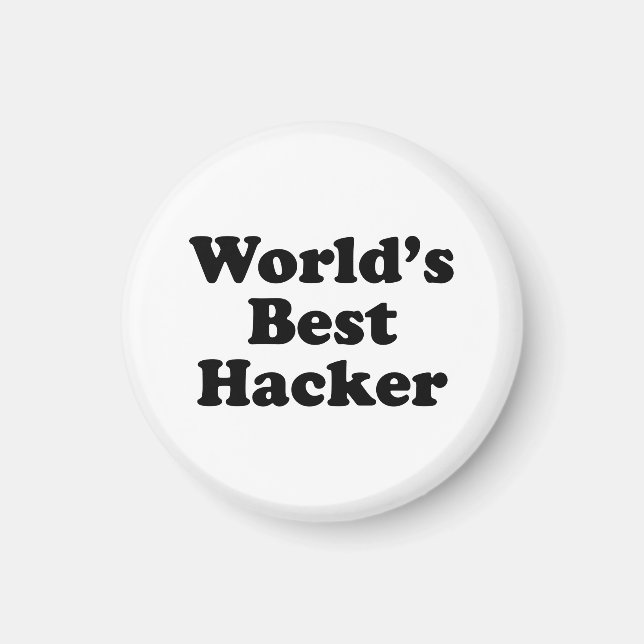 World's Best Hacker Magnet (Front)