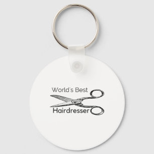 World's best hairdresser key ring