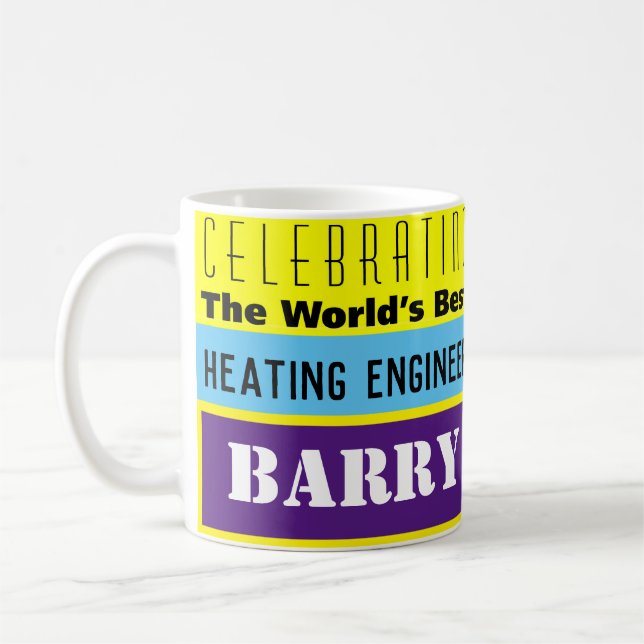 World's Best Heating Engineer Coffee Mug (Left)