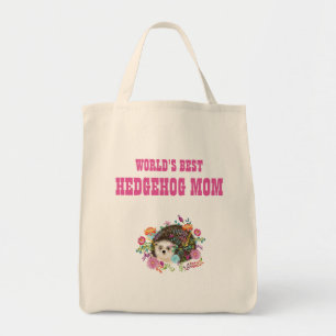 Worlds Best Hedgehog Mum Greatest Adoption Rescue Tote Bag