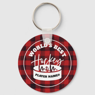 World's Best Hockey Mum Hockey Key Chain