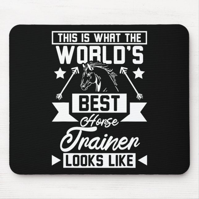 World's Best Horse Trainer 1  Mouse Mat (Front)