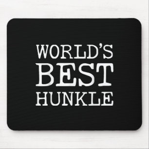 Worlds Best Hunkle Funny Uncle Joke Fathers Day Mouse Mat