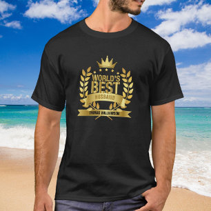 World's Best Husband 5 Gold Stars T-Shirt