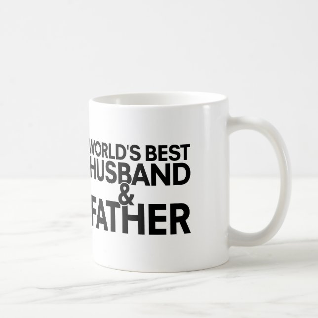 World's best husband and father coffee mug (Right)