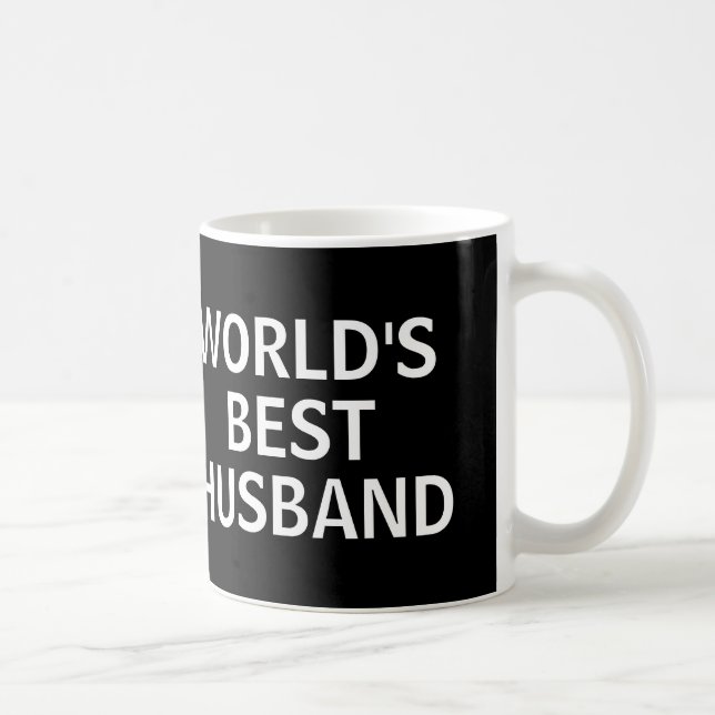 WORLD'S BEST HUSBAND Birthday coffee mug (Right)
