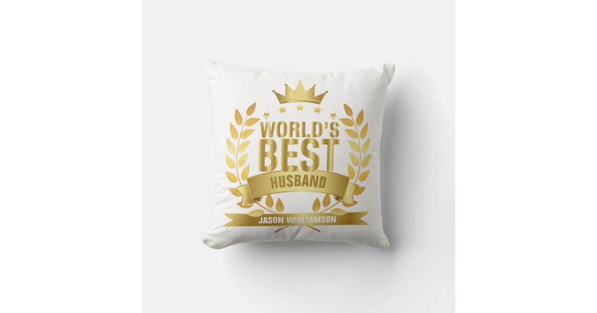 World's Best Husband Cushion Zazzle