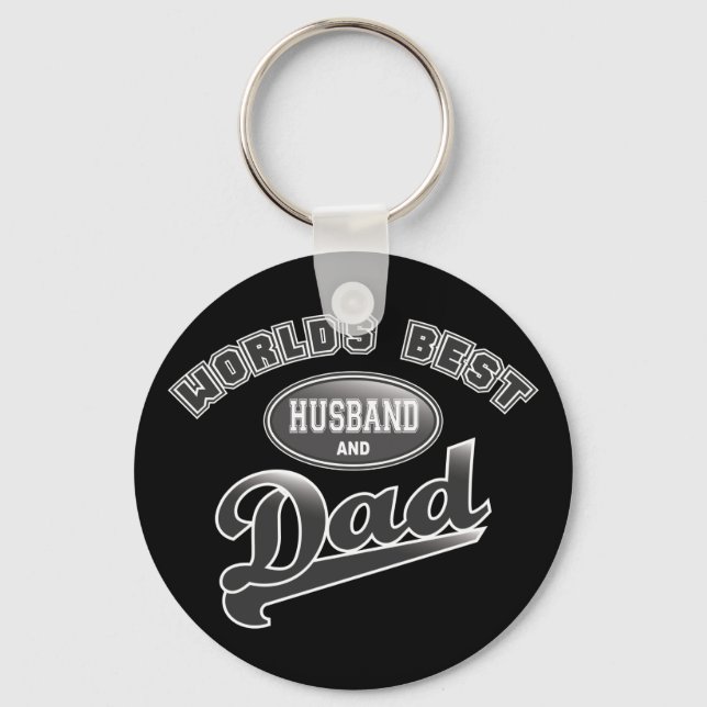 World's Best Husband & Dad Key Ring (Front)