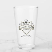 World's Best HUSBAND Personalised Beer PINT GLASS