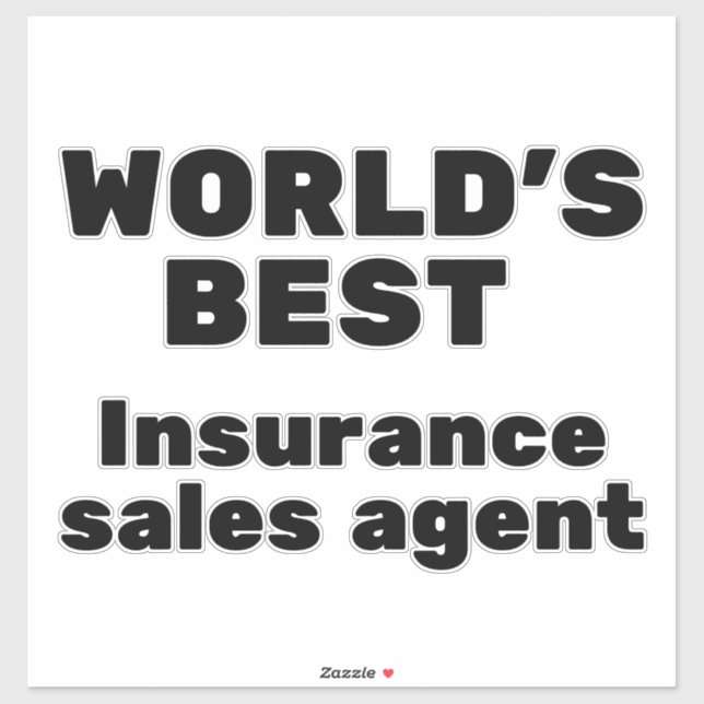 World's Best Insurance Sales Agent (Sheet)