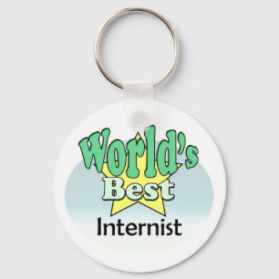 World's Best Internist Key Ring