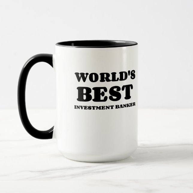 WORLD'S BEST INVESTMENT BANKER MUG (Left)