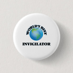 World's Best Invigilator 3 Cm Round Badge
