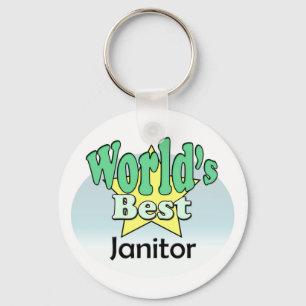 World's Best Janitor Key Ring