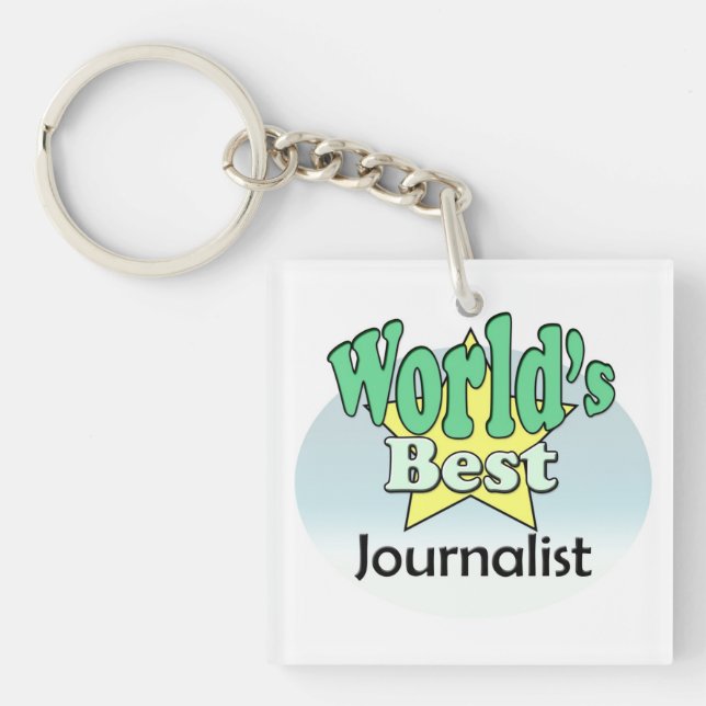 World's best Journalist Key Ring (Front)