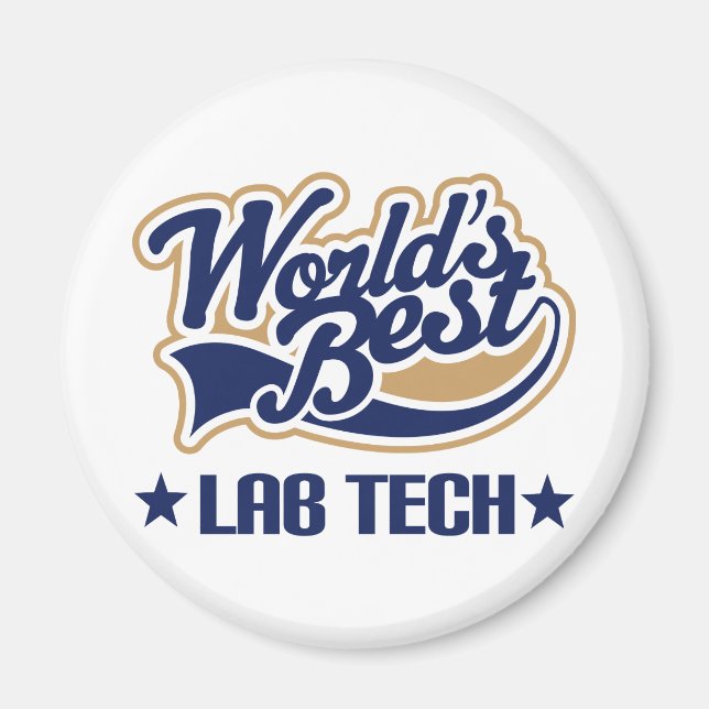Worlds Best Lab Tech Magnet (Front)