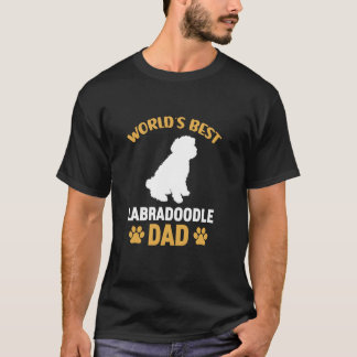 World's Best Labradoodle Dad Funny Labradoodle Dog T-Shirt