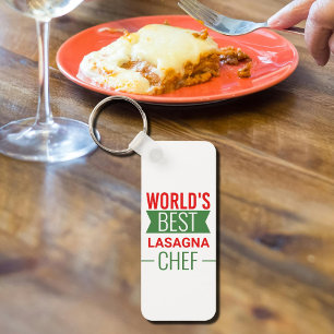 World's Best Lasagne  Chef   Key Ring