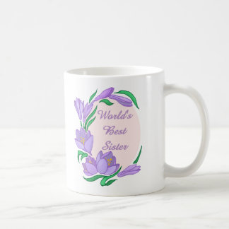 World's Best Lavender Floral Border - customisable Coffee Mug