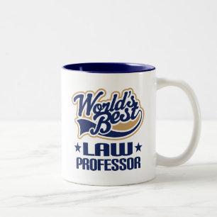Worlds Best Law Professor Two-Tone Coffee Mug