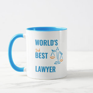 World's best Lawyer. Colleague gift idea. Attorney Mug