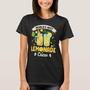 World's Best Lemonade Stand Crew Summer Kids Lemon T-Shirt