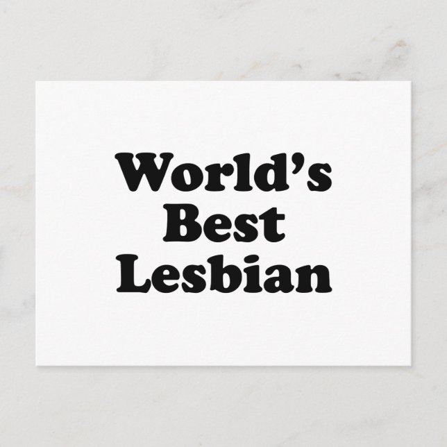 World's Best Lesbian Postcard (Front)