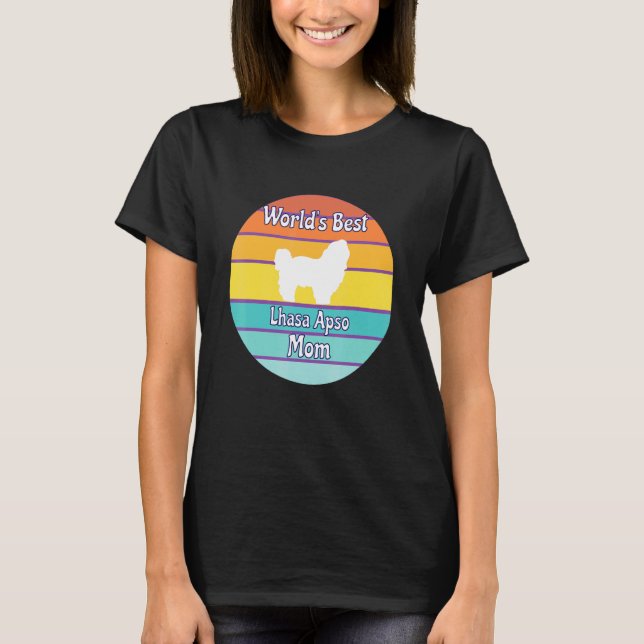 World's Best Lhasa Apso Mum T-Shirt (Front)