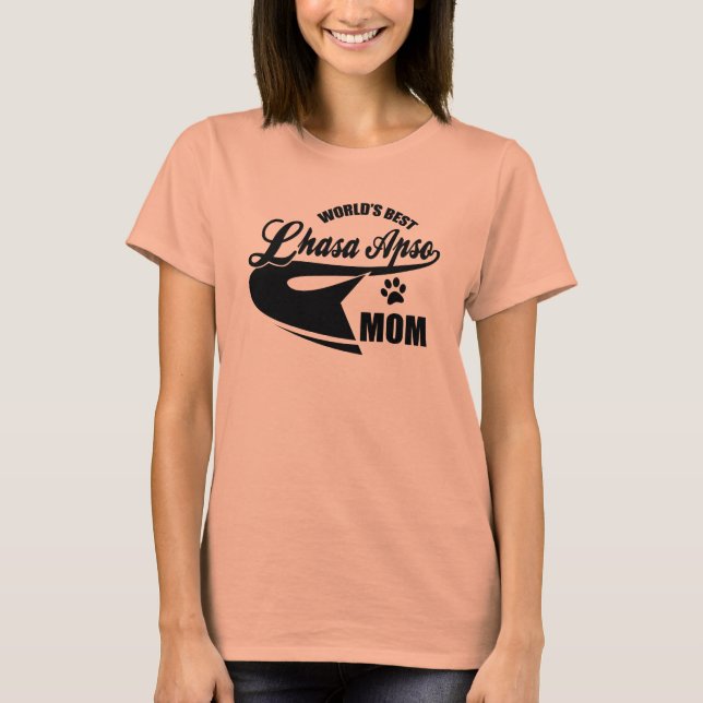World's Best Lhasa Apso Mum T-Shirt (Front)