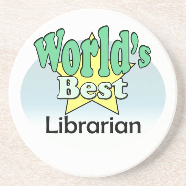 World's best Librarian Coaster (Front)