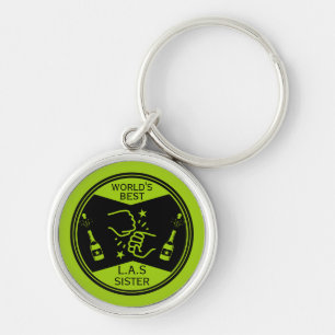 World's Best Like A Sister Key Ring
