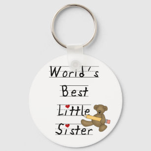 World's Best Little Sister Tshirts and Gifts Key Ring
