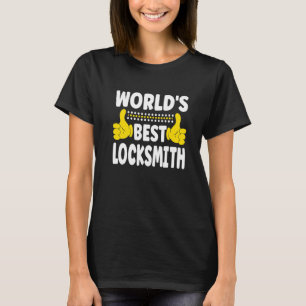World's Best Locksmith Job Title Profession Locks T-Shirt