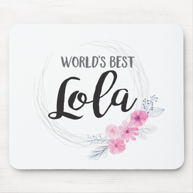 World's Best Lola Mouse Mat (Front)