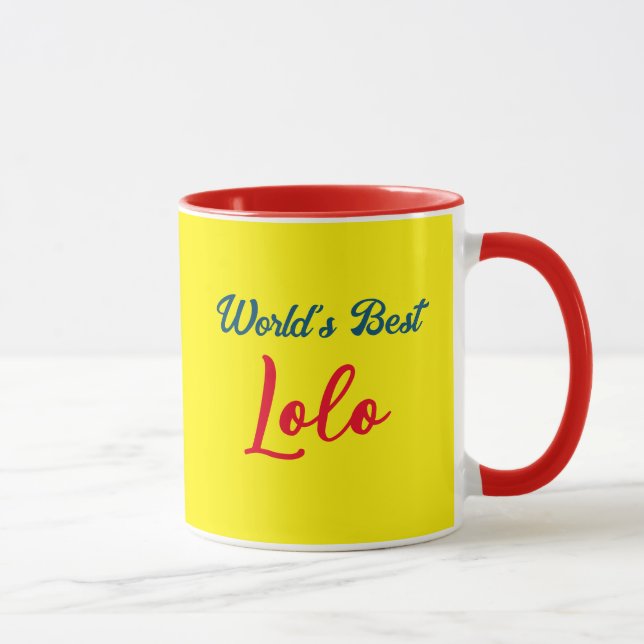 World's Best Lolo Coffee Mug (Right)