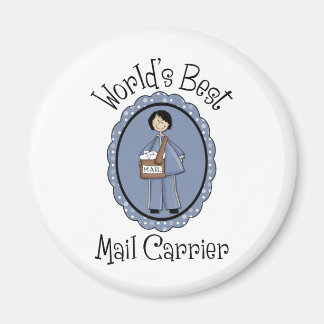 World's Best Mail Carrier Female Gifts and Tees Magnet