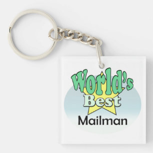 World's best Mailman Key Ring