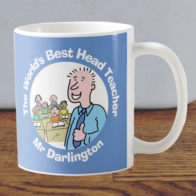 World's Best Male Head Teacher Coffee Mug (Creator Uploaded)
