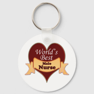 World's Best Male Nurse Key Ring