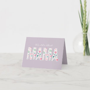 World's Best Mama Floral Customisable Mother's Day Card