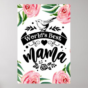 World's best mama poster
